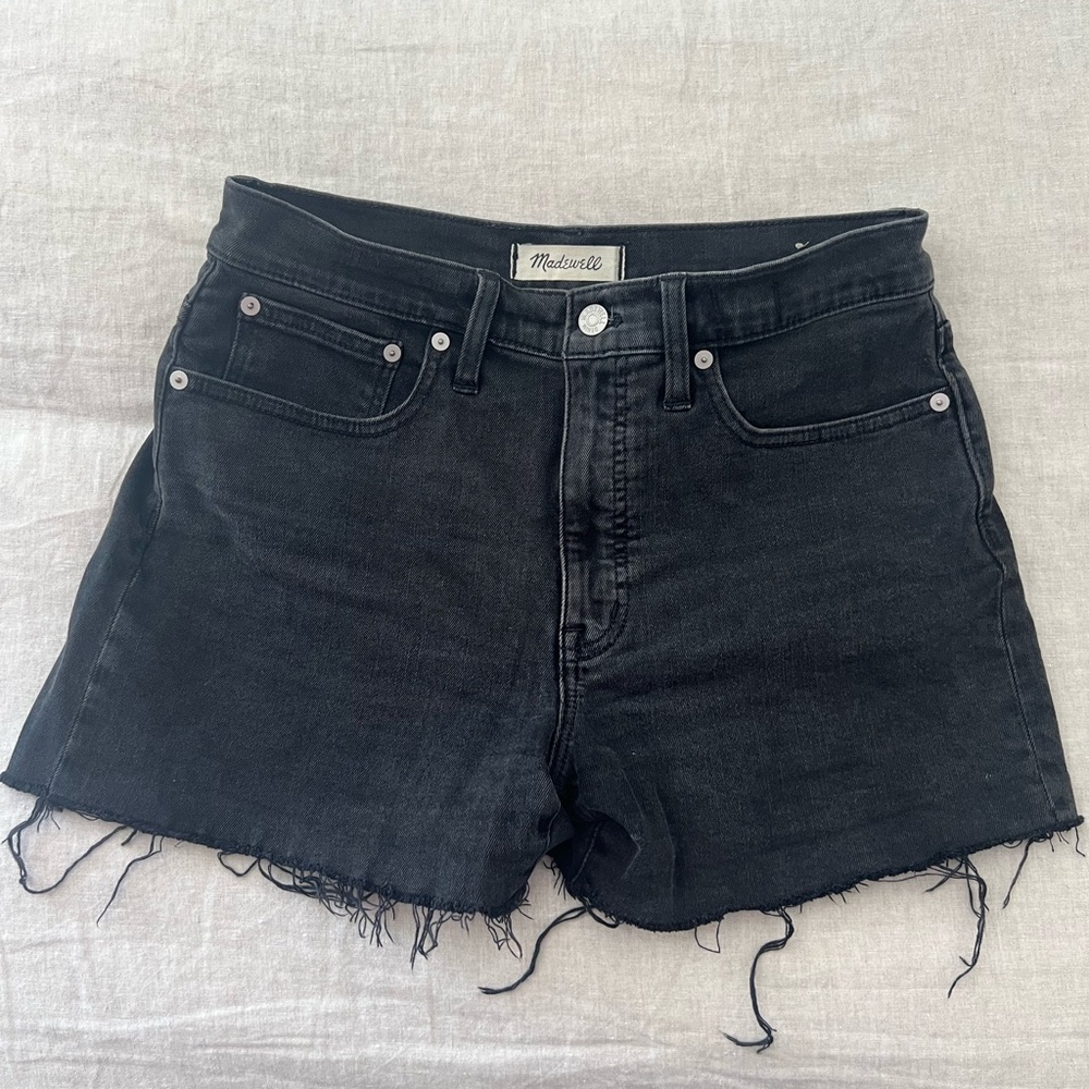 Madewell Charcoal Denim Shorts